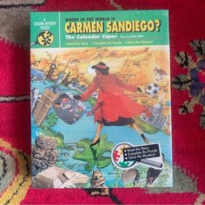 Vintage Carmen’s San Diego “the calendar caper” puzzle/game